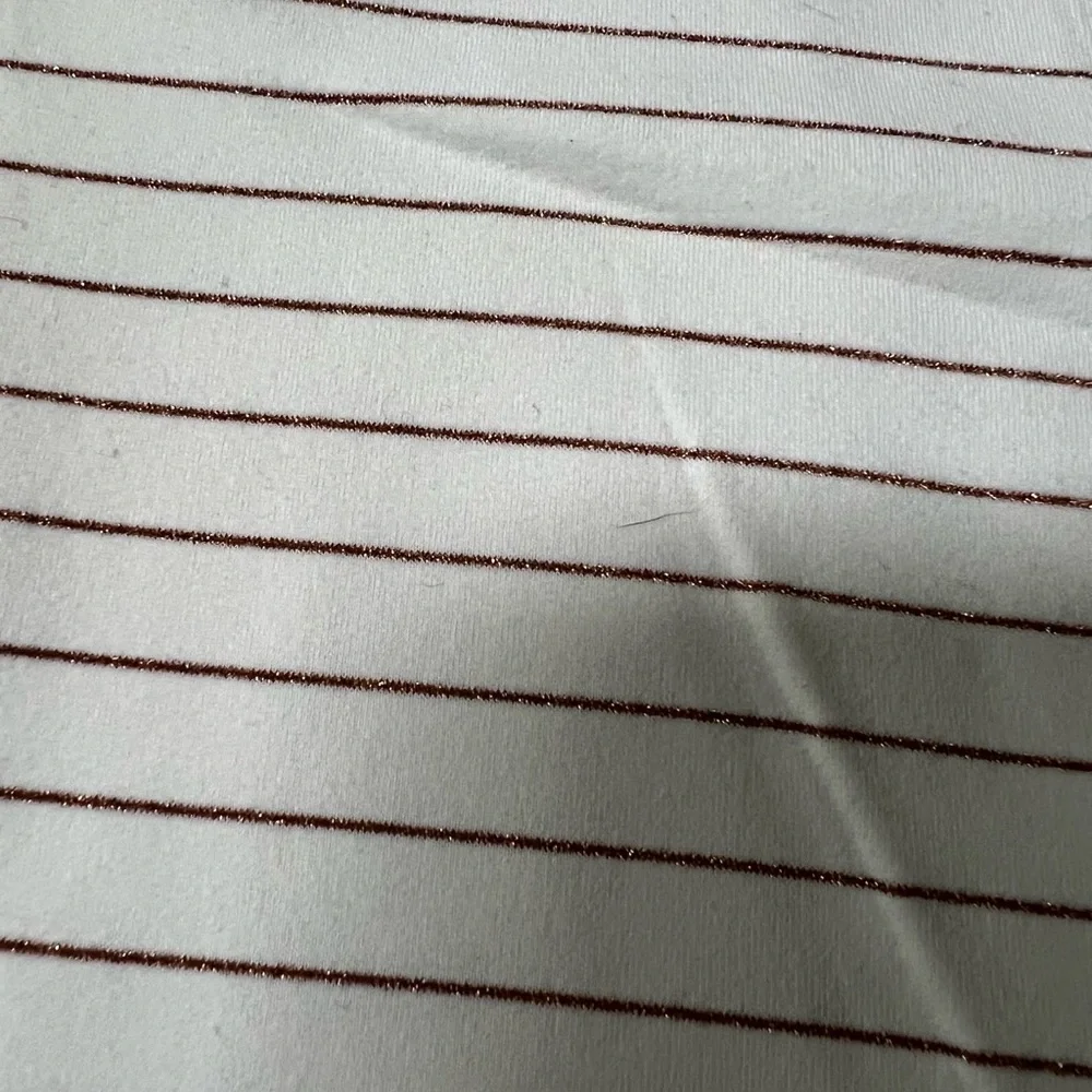 Glyder White and Pink Striped Leggings XS